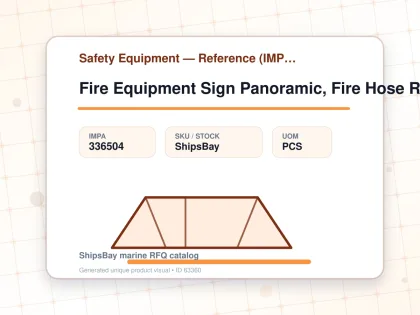 Fire Equipment Sign Panoramic, Fire Hose Reel 200x200mmx2 - Safety Equipment — Reference (IMPA) - IMPA 336504 - UOM PCS