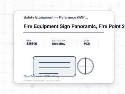 Fire Equipment Sign Panoramic, Fire Point 200x200mmx2 - Safety Equipment — Reference (IMPA) - IMPA 336506 - UOM PCS