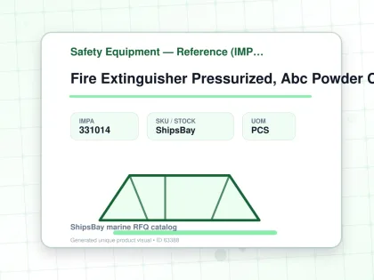 Fire Extinguisher Pressurized, Abc Powder Content 23kg - Safety Equipment — Reference (IMPA) - IMPA 331014 - UOM PCS