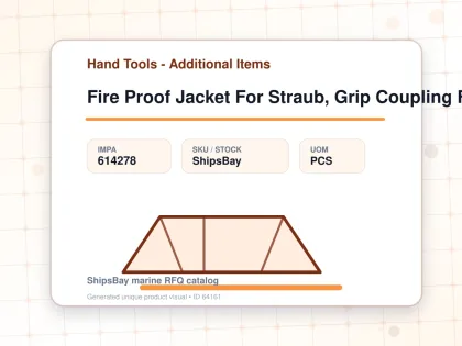 Fire Proof Jacket For Straub, Grip Coupling Fire-fence 100a - Hand Tools - Additional Items - IMPA 614278 - UOM PCS