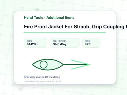Fire Proof Jacket For Straub, Grip Coupling Fire-fence 150a - Hand Tools - Additional Items - IMPA 614280 - UOM PCS