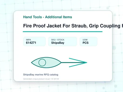 Fire Proof Jacket For Straub, Grip Coupling Fire-fence 20a - Hand Tools - Additional Items - IMPA 614271 - UOM PCS