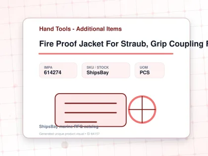 Fire Proof Jacket For Straub, Grip Coupling Fire-fence 40a - Hand Tools - Additional Items - IMPA 614274 - UOM PCS