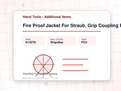 Fire Proof Jacket For Straub, Grip Coupling Fire-fence 65a - Hand Tools - Additional Items - IMPA 614276 - UOM PCS