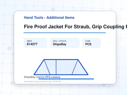 Fire Proof Jacket For Straub, Grip Coupling Fire-fence 80a - Hand Tools - Additional Items - IMPA 614277 - UOM PCS