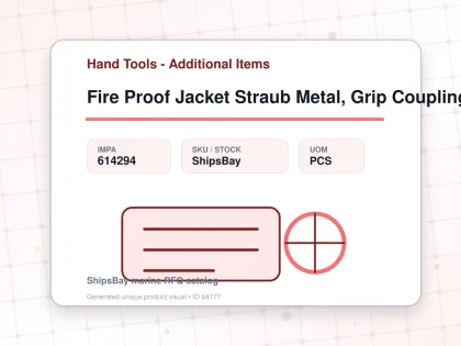 Fire Proof Jacket Straub Metal, Grip Coupling Fire-fence 250a - Hand Tools - Additional Items - IMPA 614294 - UOM PCS