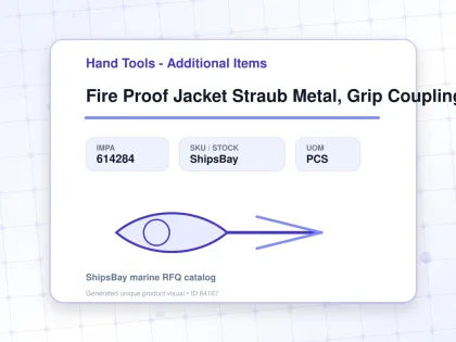 Fire Proof Jacket Straub Metal, Grip Coupling Fire-fence 25a - Hand Tools - Additional Items - IMPA 614284 - UOM PCS