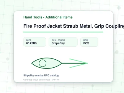 Fire Proof Jacket Straub Metal, Grip Coupling Fire-fence 40a - Hand Tools - Additional Items - IMPA 614286 - UOM PCS