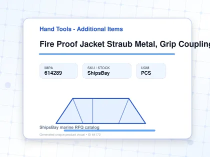Fire Proof Jacket Straub Metal, Grip Coupling Fire-fence 80a - Hand Tools - Additional Items - IMPA 614289 - UOM PCS