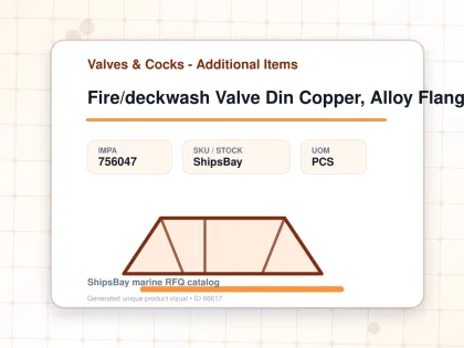 Fire/deckwash Valve Din Copper, Alloy Flanged Pn16 #908 80mm - Valves & Cocks - Additional Items - IMPA 756047 - UOM PCS