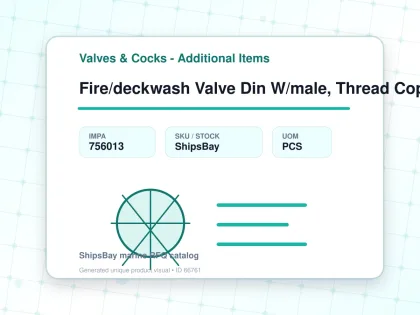 Fire/deckwash Valve Din W/male, Thread Copper Alloy #901 1-1/2" - Valves & Cocks - Additional Items - IMPA 756013 - UOM PCS