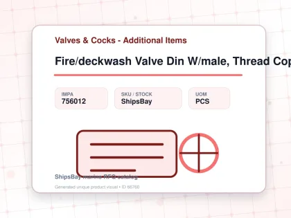 Fire/deckwash Valve Din W/male, Thread Copper Alloy #901 1-1/4" - Valves & Cocks - Additional Items - IMPA 756012 - UOM PCS
