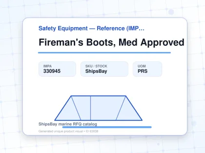 Fireman's Boots, Med Approved - Safety Equipment — Reference (IMPA) - IMPA 330945 - UOM PRS