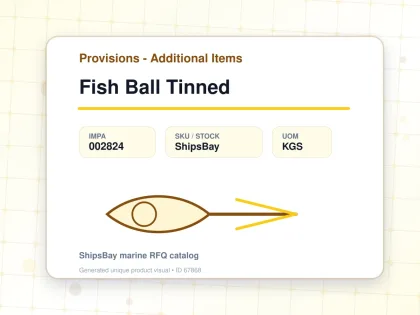 Fish Ball Tinned - Provisions - Additional Items - IMPA 002824 - UOM KGS