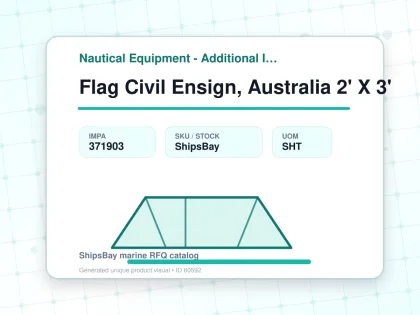 Flag Civil Ensign, Australia 2' X 3' - Nautical Equipment - Additional Items - IMPA 371903 - UOM SHT