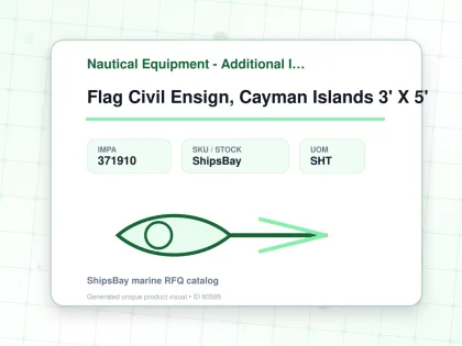 Flag Civil Ensign, Cayman Islands 3' X 5' - Nautical Equipment - Additional Items - IMPA 371910 - UOM SHT