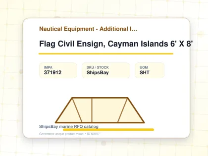 Flag Civil Ensign, Cayman Islands 6' X 8' - Nautical Equipment - Additional Items - IMPA 371912 - UOM SHT