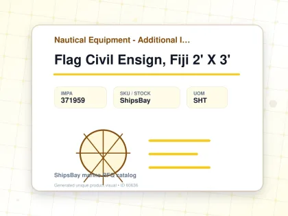 Flag Civil Ensign, Fiji 2' X 3' - Nautical Equipment - Additional Items - IMPA 371959 - UOM SHT