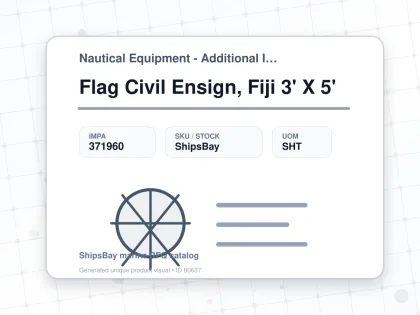 Flag Civil Ensign, Fiji 3' X 5' - Nautical Equipment - Additional Items - IMPA 371960 - UOM SHT