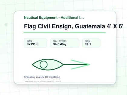 Flag Civil Ensign, Guatemala 4' X 6' - Nautical Equipment - Additional Items - IMPA 371919 - UOM SHT