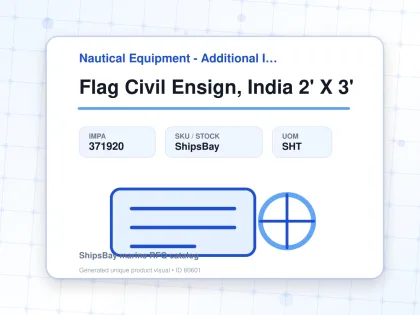 Flag Civil Ensign, India 2' X 3' - Nautical Equipment - Additional Items - IMPA 371920 - UOM SHT