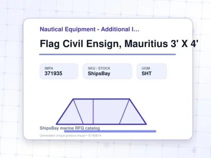 Flag Civil Ensign, Mauritius 3' X 4' - Nautical Equipment - Additional Items - IMPA 371935 - UOM SHT