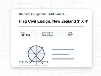 Flag Civil Ensign, New Zealand 3' X 4' - Nautical Equipment - Additional Items - IMPA 371936 - UOM SHT