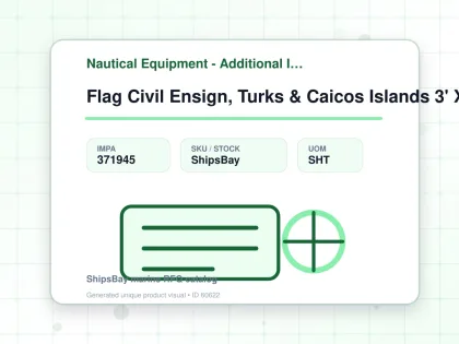Flag Civil Ensign, Turks & Caicos Islands 3' X 4' - Nautical Equipment - Additional Items - IMPA 371945 - UOM SHT