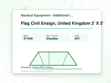 Flag Civil Ensign, United Kingdom 2' X 3' - Nautical Equipment - Additional Items - IMPA 371946 - UOM SHT