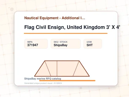 Flag Civil Ensign, United Kingdom 3' X 4' - Nautical Equipment - Additional Items - IMPA 371947 - UOM SHT