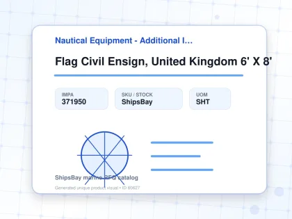 Flag Civil Ensign, United Kingdom 6' X 8' - Nautical Equipment - Additional Items - IMPA 371950 - UOM SHT