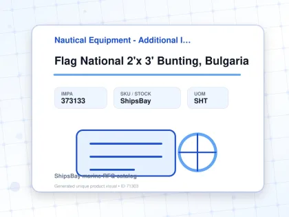 Flag National 2'x 3' Bunting, Bulgaria - Nautical Equipment - Additional Items - IMPA 373133 - UOM SHT