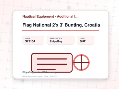 Flag National 2'x 3' Bunting, Croatia - Nautical Equipment - Additional Items - IMPA 373154 - UOM SHT