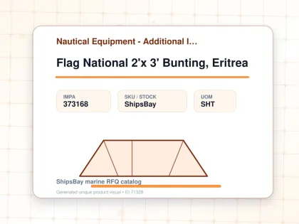 Flag National 2'x 3' Bunting, Eritrea - Nautical Equipment - Additional Items - IMPA 373168 - UOM SHT