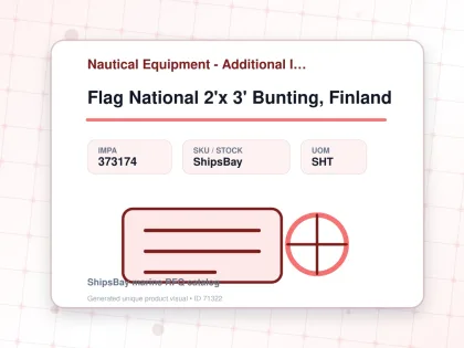 Flag National 2'x 3' Bunting, Finland - Nautical Equipment - Additional Items - IMPA 373174 - UOM SHT
