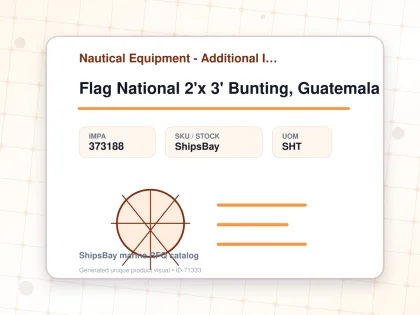 Flag National 2'x 3' Bunting, Guatemala - Nautical Equipment - Additional Items - IMPA 373188 - UOM SHT