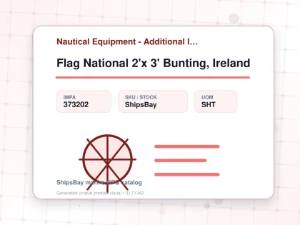 Flag National 2'x 3' Bunting, Ireland - Nautical Equipment - Additional Items - IMPA 373202 - UOM SHT