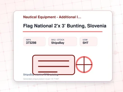 Flag National 2'x 3' Bunting, Slovenia - Nautical Equipment - Additional Items - IMPA 373298 - UOM SHT