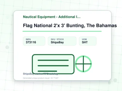 Flag National 2'x 3' Bunting, The Bahamas - Nautical Equipment - Additional Items - IMPA 373116 - UOM SHT