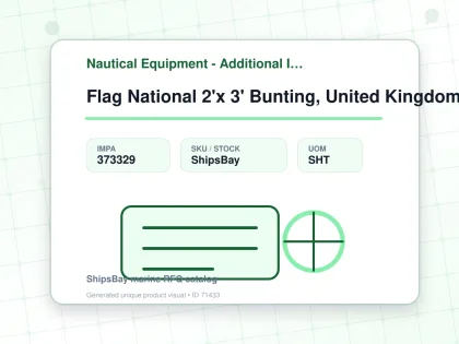 Flag National 2'x 3' Bunting, United Kingdom - Nautical Equipment - Additional Items - IMPA 373329 - UOM SHT