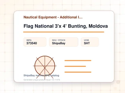 Flag National 3'x 4' Bunting, Moldova - Nautical Equipment - Additional Items - IMPA 373540 - UOM SHT
