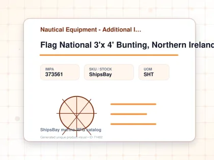Flag National 3'x 4' Bunting, Northern Ireland - Nautical Equipment - Additional Items - IMPA 373561 - UOM SHT
