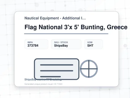 Flag National 3'x 5' Bunting, Greece - Nautical Equipment - Additional Items - IMPA 373784 - UOM SHT