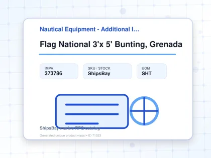 Flag National 3'x 5' Bunting, Grenada - Nautical Equipment - Additional Items - IMPA 373786 - UOM SHT