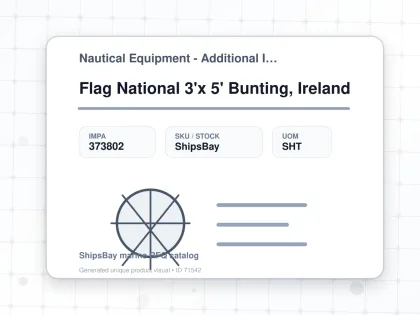 Flag National 3'x 5' Bunting, Ireland - Nautical Equipment - Additional Items - IMPA 373802 - UOM SHT