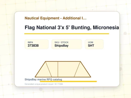 Flag National 3'x 5' Bunting, Micronesia - Nautical Equipment - Additional Items - IMPA 373838 - UOM SHT