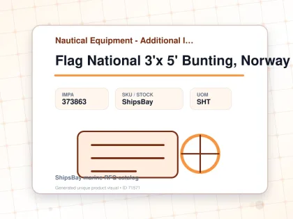 Flag National 3'x 5' Bunting, Norway - Nautical Equipment - Additional Items - IMPA 373863 - UOM SHT