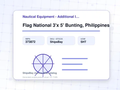 Flag National 3'x 5' Bunting, Philippines - Nautical Equipment - Additional Items - IMPA 373872 - UOM SHT