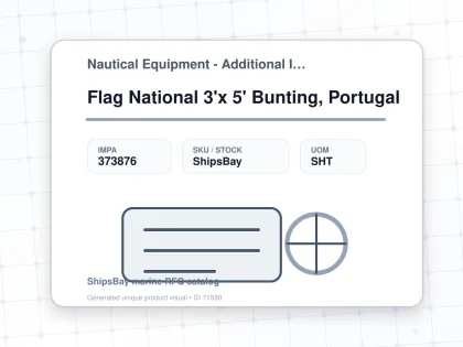 Flag National 3'x 5' Bunting, Portugal - Nautical Equipment - Additional Items - IMPA 373876 - UOM SHT