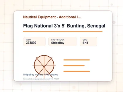 Flag National 3'x 5' Bunting, Senegal - Nautical Equipment - Additional Items - IMPA 373892 - UOM SHT